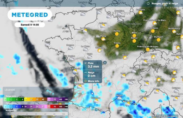 dernière mise à jour des prévisions pour le week-end. Le soleil reviendra-t-il enfin sur le nord de la France ?