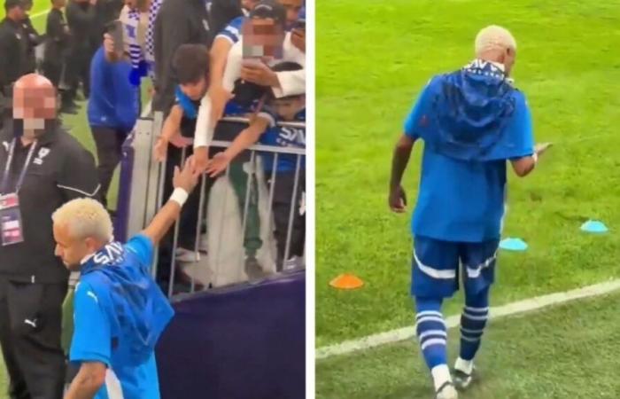 Neymar vient saluer les tribunes et un fan lui vole une bague ; Ils le revendent pour plus de 300 mille pesos