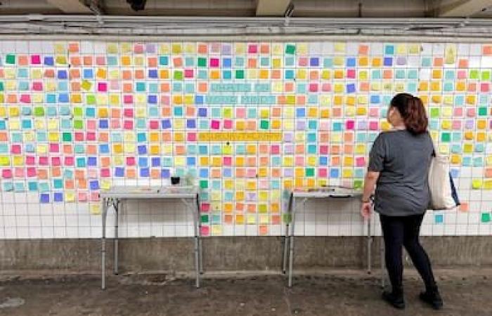 La « thérapie Post-it » revient dans le métro de New York