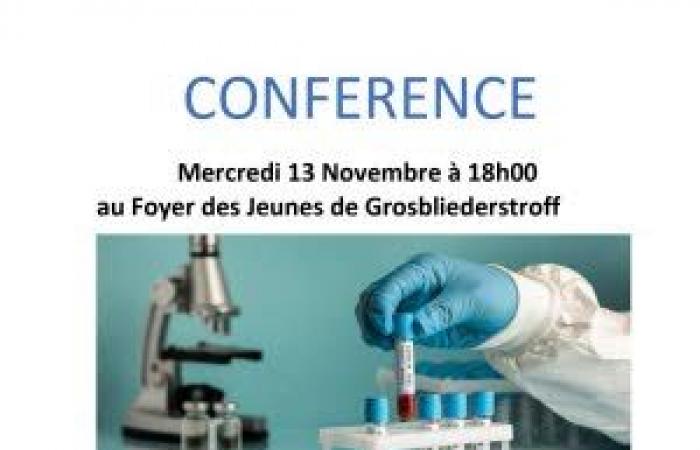 « Des laboratoires aux patients, la biologie médicale expliquée » : Conférence à Grosbliederstroff