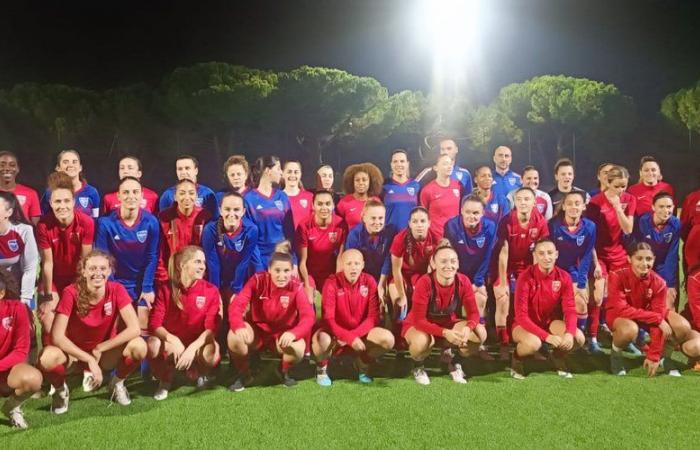 l’équipe de France féminine de police et le club de Nîmes se séparent en bons amis