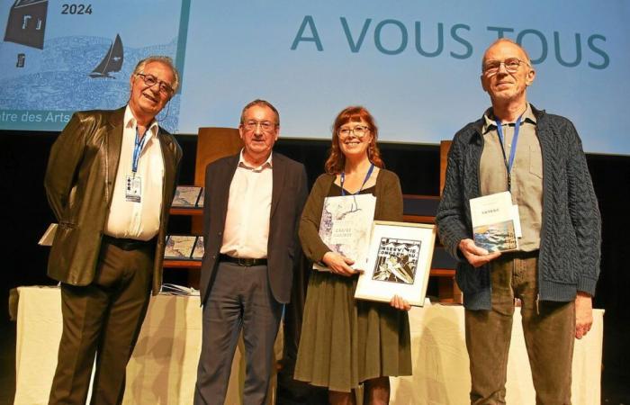 Vincent Delecroix and Marine Le Breton, 2024 winners of the Livre & Mer festival in Concarneau