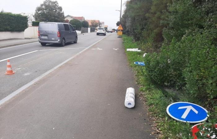 dans cette ville balnéaire, les chicanes de sécurité dès leur pose, dès leur retrait