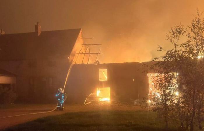 incendie dans une ferme jeudi soir