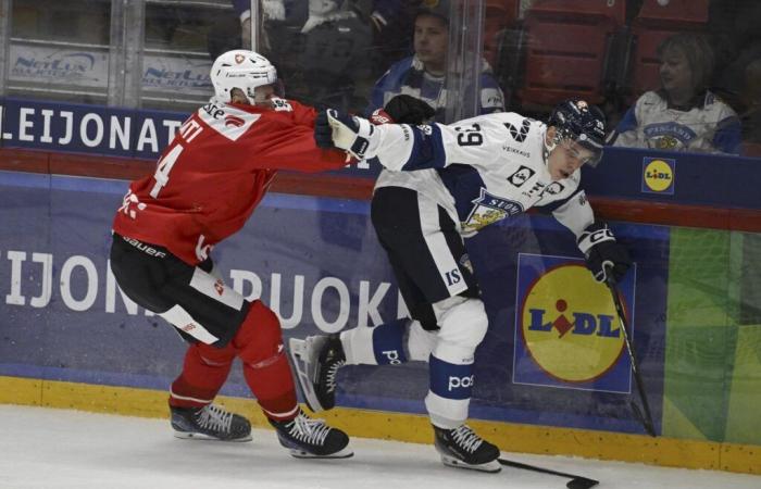 Hockey sur glace : la Suisse s’incline face à la Finlande