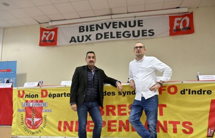 Frédéric Souillot, secrétaire général de FO, à Saint-Avertin pour le comité départemental