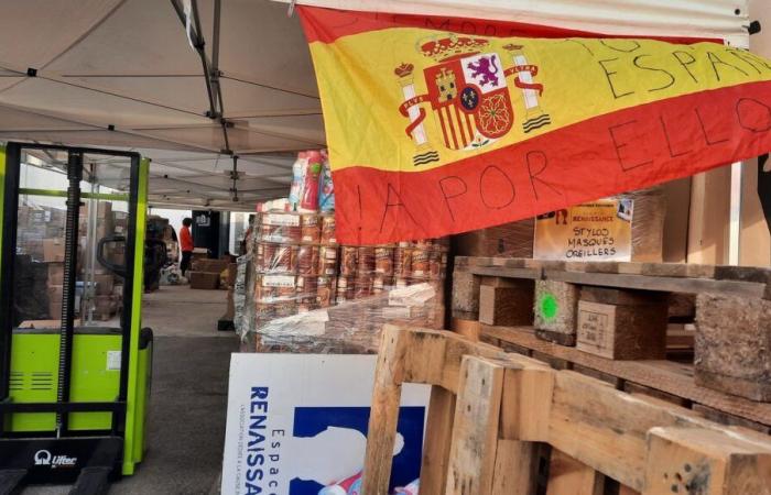 trois poids lourds chargés de dons en faveur des sinistrés quittent Vendargues