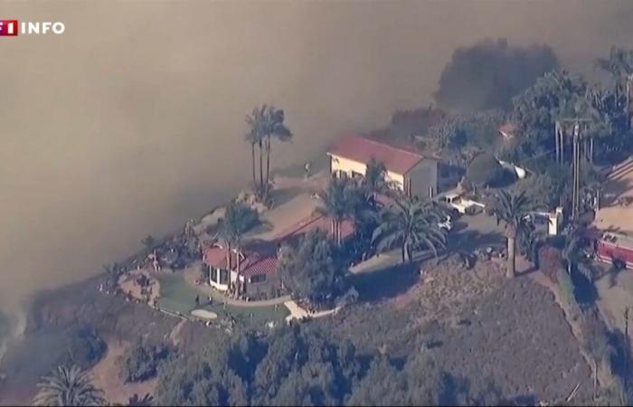 un incendie ravage des centaines de bâtiments près de Los Angeles