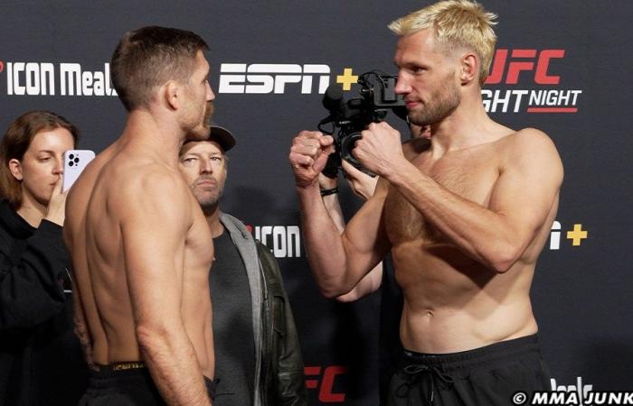 Gérald Meerschaert contre. Choix de Reinier de Ridder, heure : UFC Vegas 100