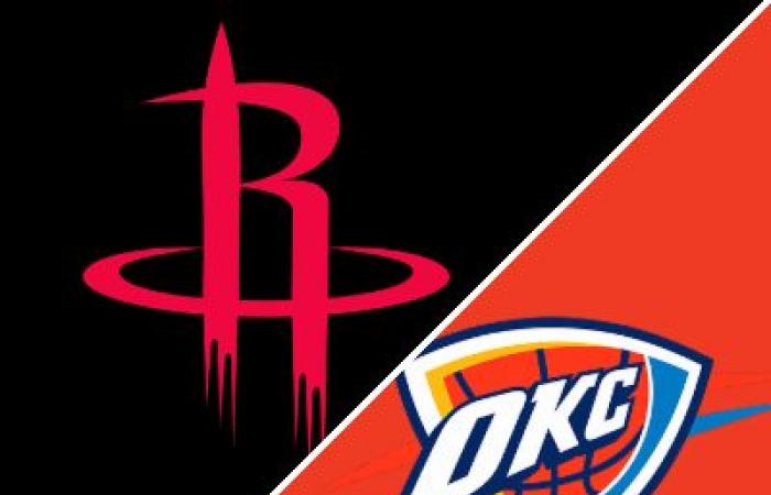 Thunder 126-107 Rockets (8 novembre 2024) Récapitulatif du match