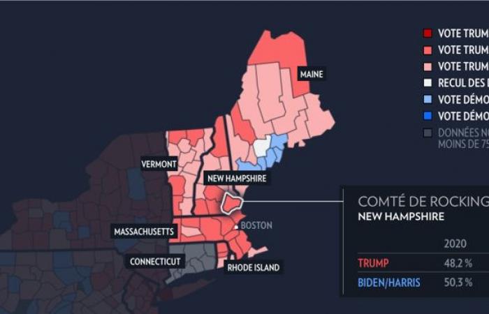 Élection présidentielle américaine | Où Trump et Harris ont-ils réalisé le plus de progrès ?