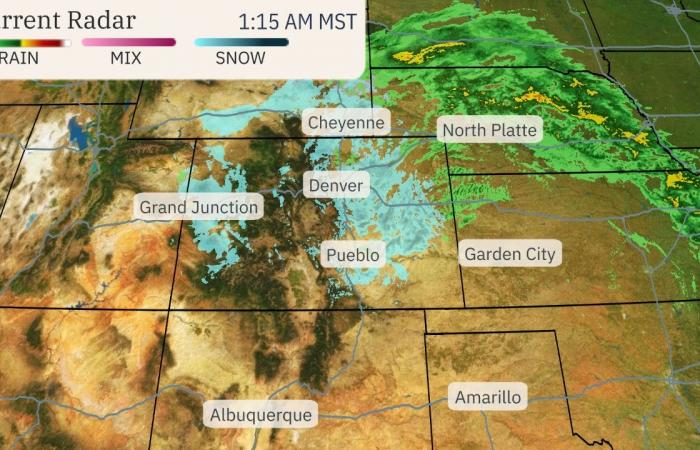 La tempête hivernale se propage au Colorado