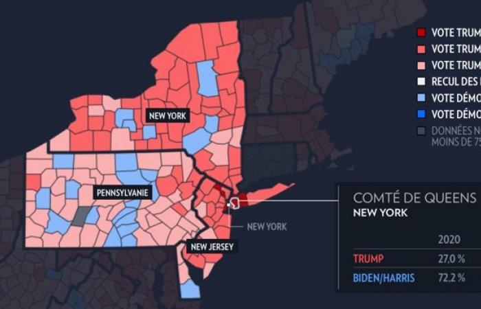 Élection présidentielle américaine | Où Trump et Harris ont-ils réalisé le plus de progrès ?