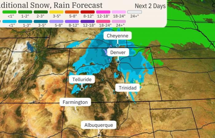 La tempête hivernale se propage au Colorado