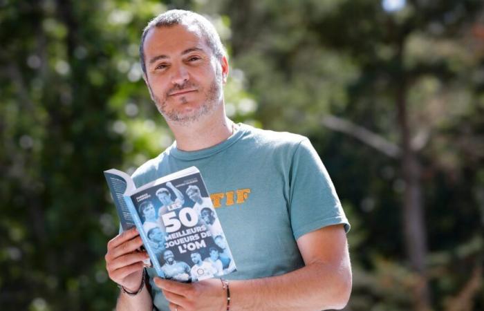 OM. Notre journaliste Fabrice Lamperti, auteur du livre « les 50 meilleurs joueurs de l’OM », dédicacé cet après-midi avec Basile Boli