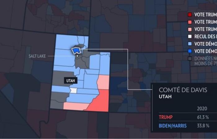 Élection présidentielle américaine | Où Trump et Harris ont-ils réalisé le plus de progrès ?