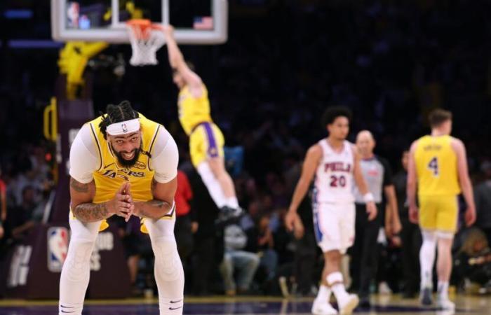 Notes de LeBron, Anthony Davis et Austin Reaves lors de la victoire des Lakers contre les Sixers