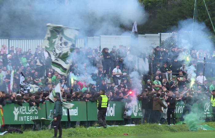 “On va leur donner des forces pour demain soir”, dernier entraînement public pour les Verts avant le match contre Lyon