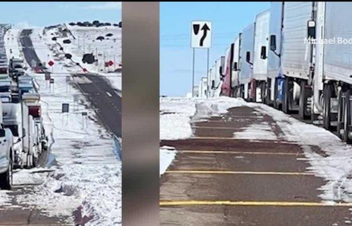 Des conducteurs coincés sur les routes pendant des heures pendant une tempête hivernale