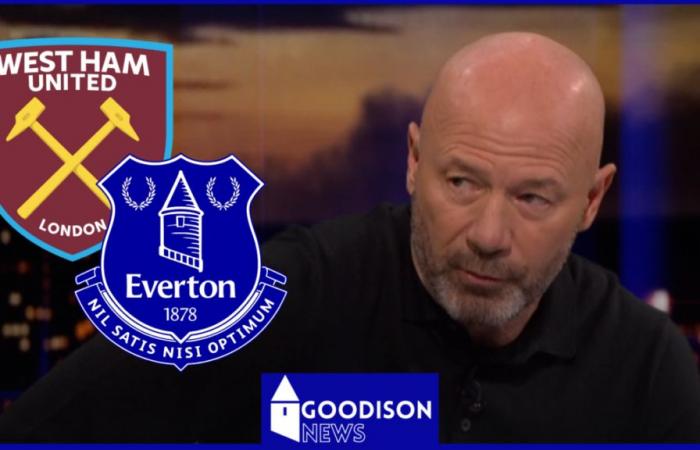 Shearer partage le verdict accablant de West Ham contre Everton sur MOTD