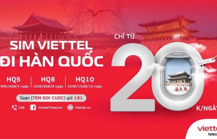 Viettel a augmenté son trafic jusqu’à 50 %, les prix de l’itinérance en Corée et en Chine sont restés inchangés