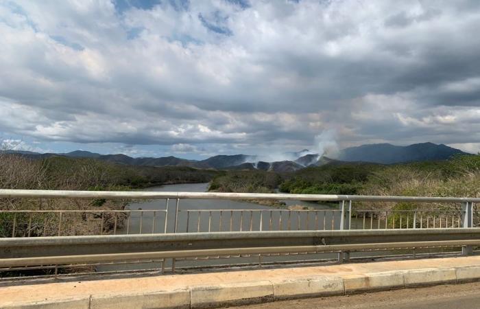 Un incendie en cours près de la tribu Témala, à Voh