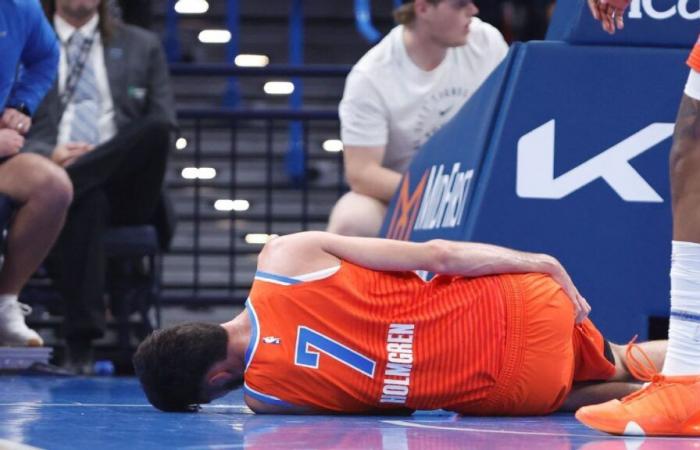 Chet Holmgren du Thunder quitte les Warriors en raison d’une blessure à la hanche