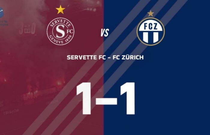 Servette et Zurich se neutralisent après un excellent match – Les Enfants du Servette