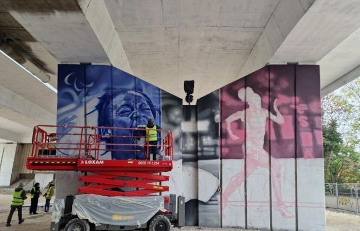 une cathédrale en béton transformée en galerie de street art sous l’autoroute A4