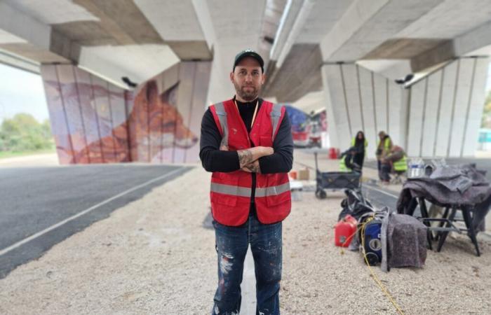 une cathédrale en béton transformée en galerie de street art sous l’autoroute A4