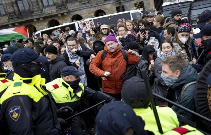 des dizaines d’arrestations lors d’une manifestation pro-palestinienne interdite