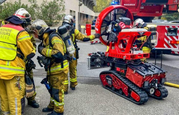 Première intervention pour un robot des pompiers de Genève