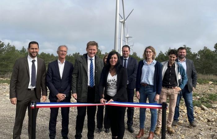 Inauguration du parc éolien EDF Renouvelables à Oupia