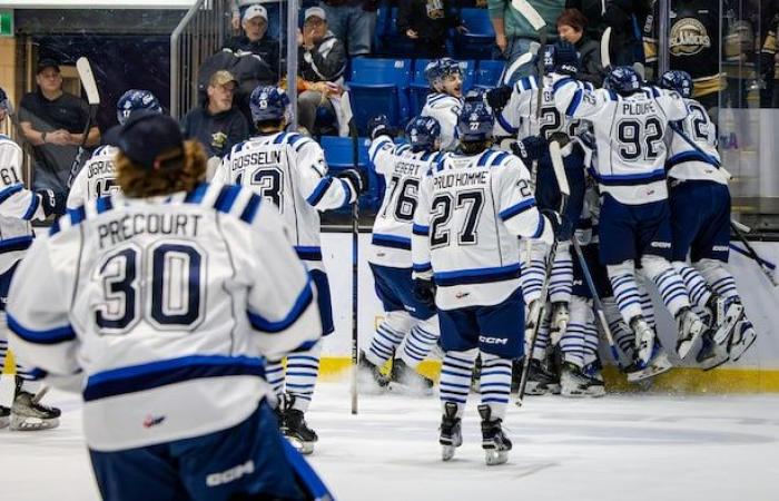 Victory for the Chicoutimi Saguenéens against the Gatineau Olympics