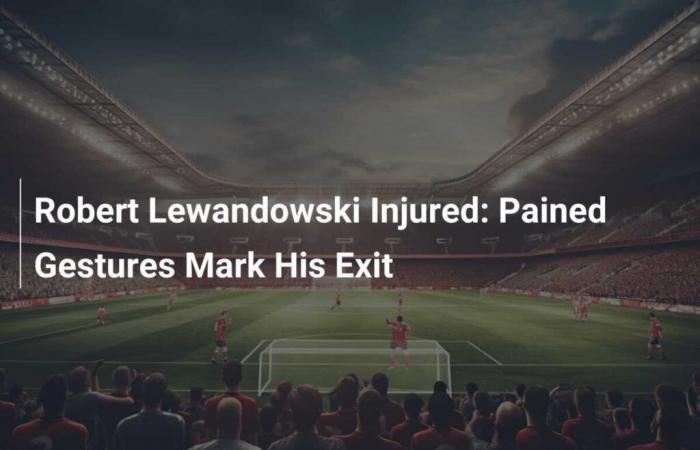 Robert Lewandowski blessé : des gestes douloureux marquent sa sortie