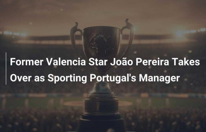 L’ancienne star de Valence João Pereira est le nouvel entraîneur du Sporting Portugal