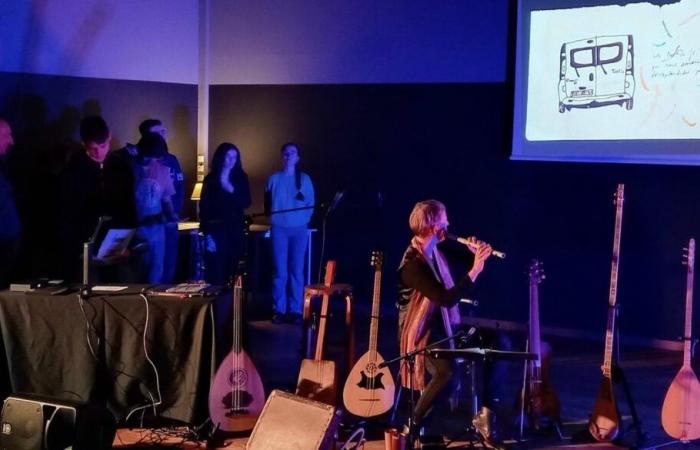 une restitution née de la rencontre des étudiants avec deux artistes à Bazas