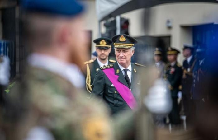 Le roi Philippe commémore l’Armistice au pied de la colonne du Congrès à Bruxelles (photos)