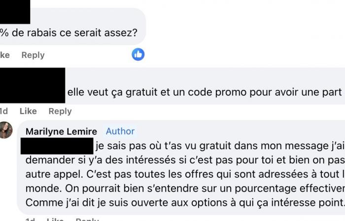 Un candidat OD réagit avec une demande de collaboration