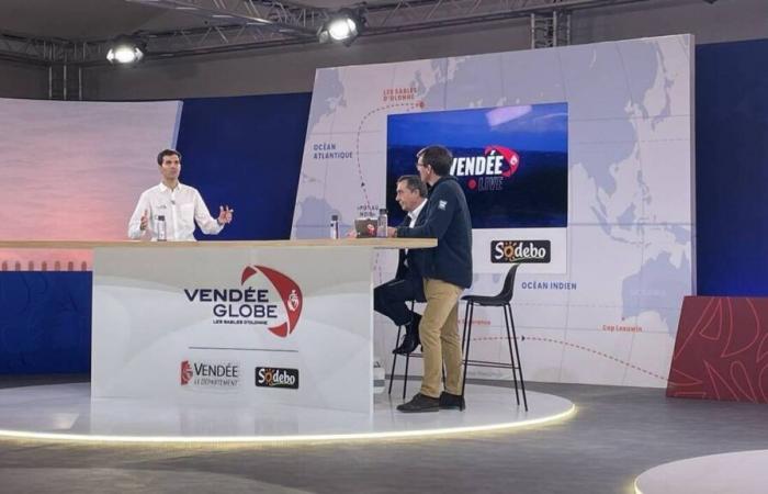 Vendée Globe. Skippers called every day during a public broadcast, in Les Sables-d’Olonne