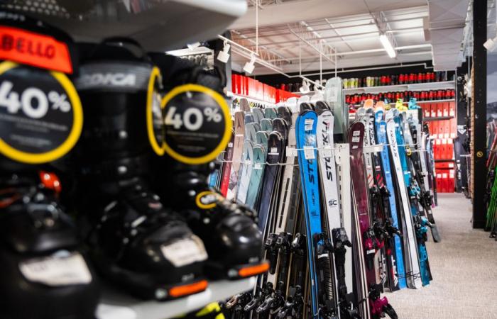 Ralentissement dans les magasins de ski