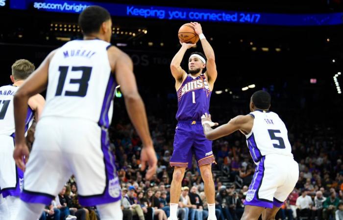 Les Suns perdent le duel en OT contre les Kings sans Kevin Durant