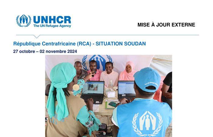 République Centrafricaine (RCA) – Situation au Soudan, mise à jour externe, 27 octobre – 2 novembre 2024 – République Centrafricaine