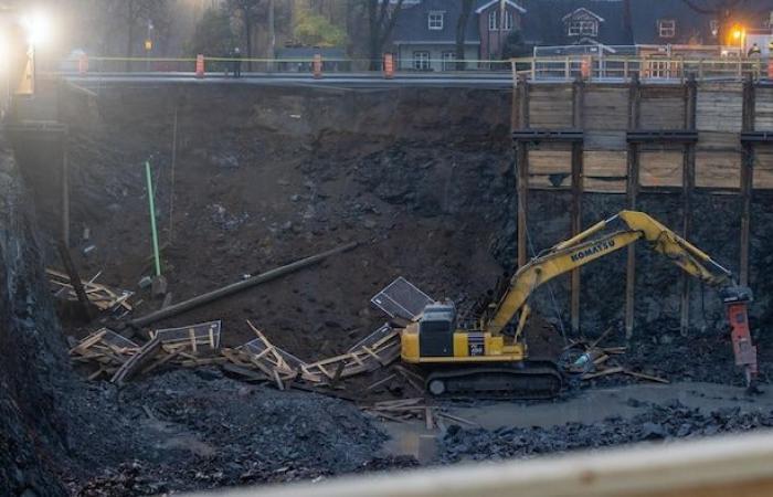 Un glissement de terrain force la fermeture du chemin Saint-Louis