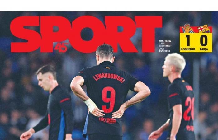 Couverture SPORT du jour lundi 11 novembre 2024