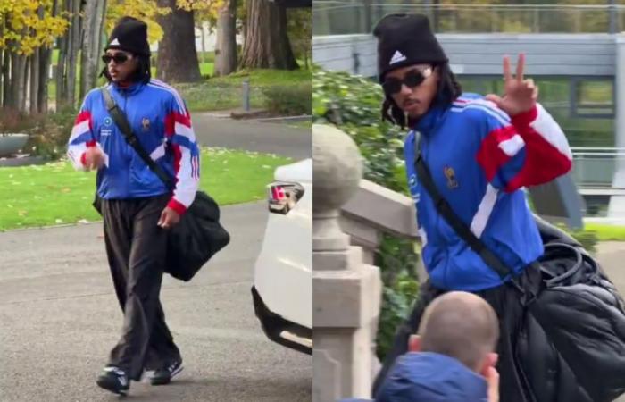 Jules Koundé en survêtement à Clairefontaine après les propos de Rothen sur les tenues des Bleus