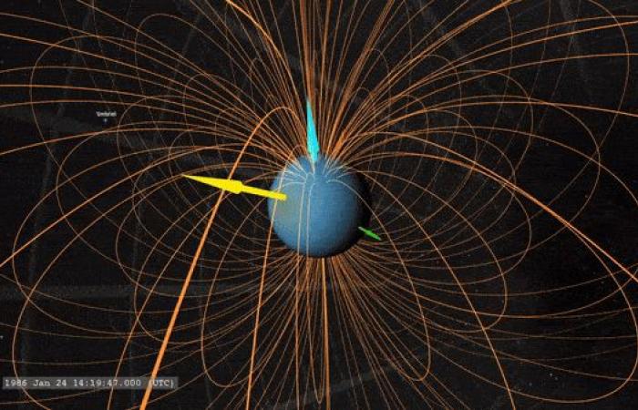 Uranus avait peut-être l’air bizarre lorsque Voyager 2 de la NASA est passé par là