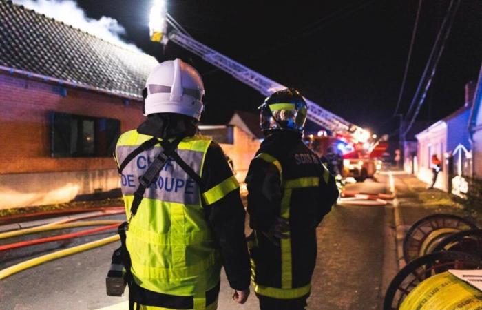 Une maison détruite par un incendie à Domvast près d’Abbeville, la famille a déménagé