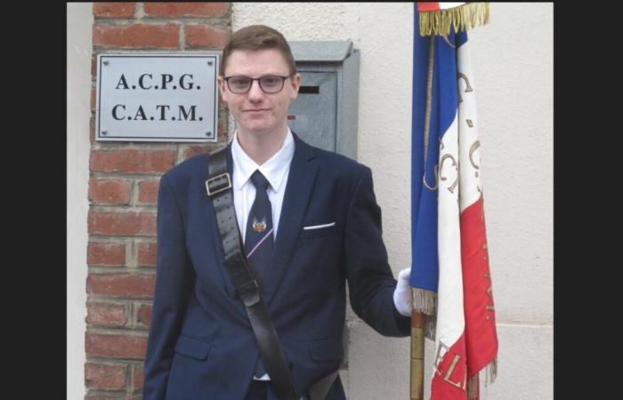 Kilian est devenu porte-drapeau pour honorer son arrière-grand-père