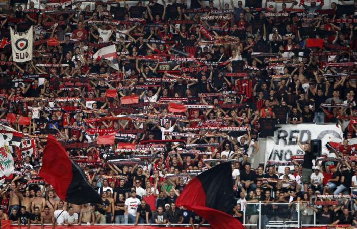 L’hommage des supporters niçois aux Dogues Virage Est